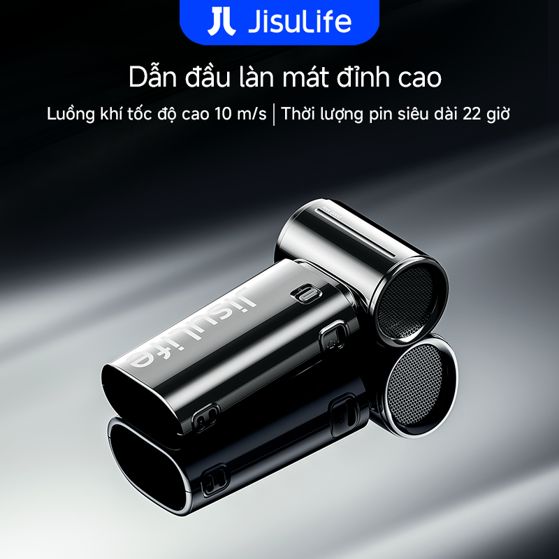 【Mới】Quạt cầm tay mạ điện JisuLife 9S mini gió mạnh pin bền nhẹ dễ mang theo dùng văn phòng du lịch ngoài trời | BigBuy360 - bigbuy360.vn