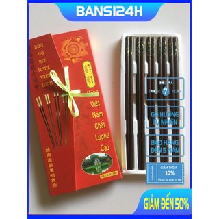Đũa gỗ trắc đỏ cẩn bào ngư - 10 Đôi