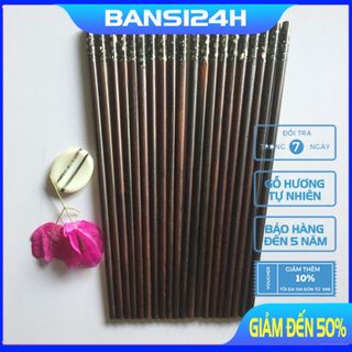 Đũa gỗ trắc đỏ cẩn bào ngư - 10 Đôi