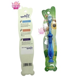 Bàn chải đánh răng trẻ em AquaStar hình con thú dễ thương lông mềm cho bé