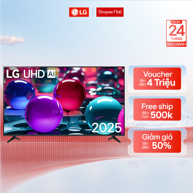 [Chỉ giao lắp tại HN] Smart Tivi LG AI 2025 UHD 4K 50 Inch 50UA7350/ 55 Inch 55UA7350/ 65 Inch 65UA7