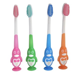 Bàn chải đánh răng trẻ em AquaStar hình con thú dễ thương lông mềm cho bé