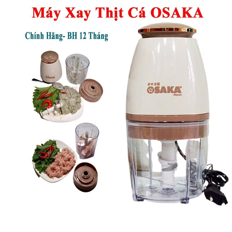 Osaka Xay Thịt – Sinh Tố – Tỏi Ớt, Máy Xay Osaka Đa Năng Công Suất 350W Lưỡi Dao Không Gỉ Tiện Lợi Cho Mọi Gia Đình Sử D