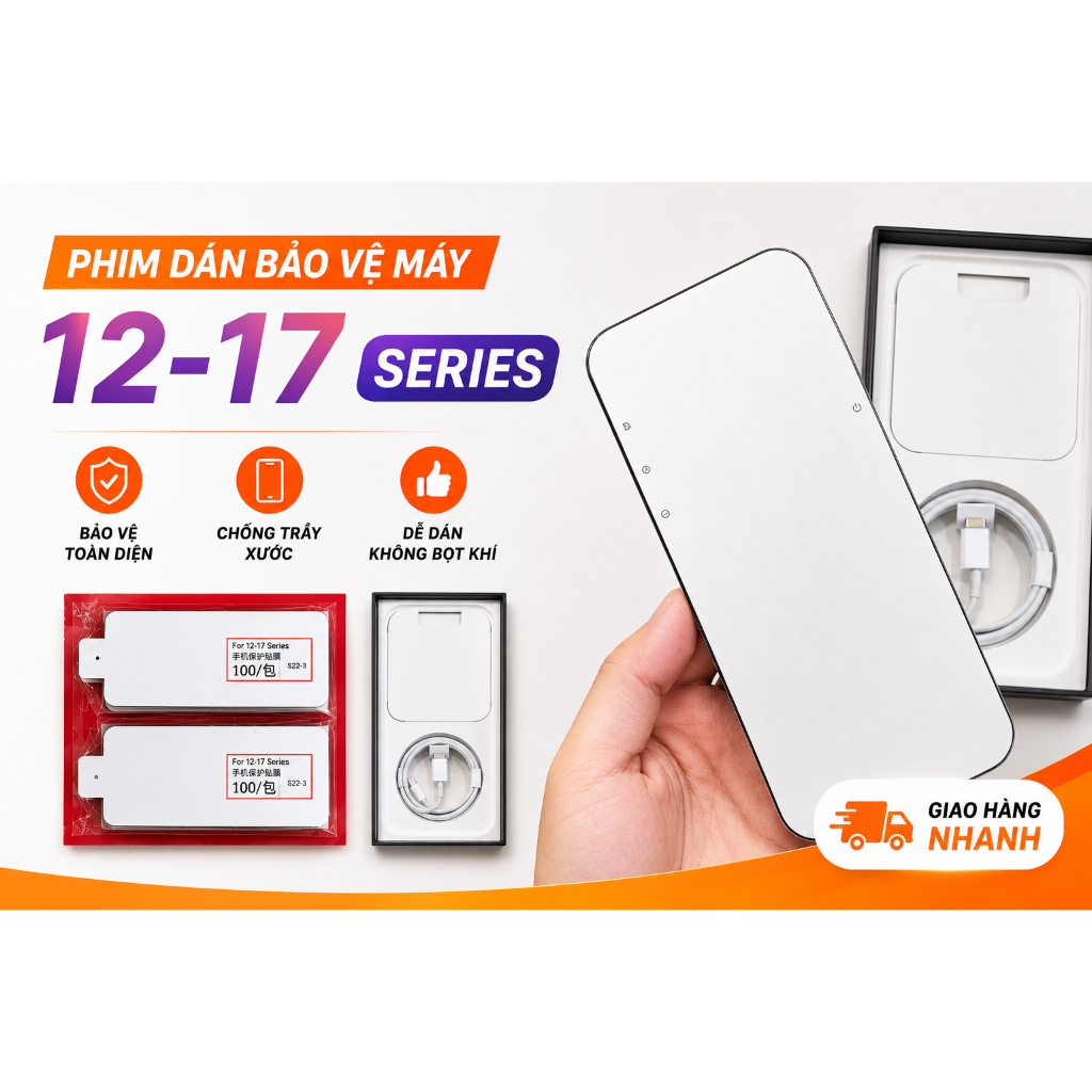 Seal dán màn iphone từ 12 đến 17 pro max - Seal màn chống bụi, chống xước sát
