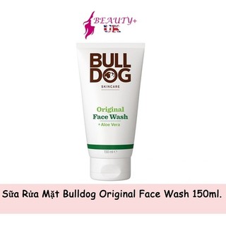 Sữa rửa mặt Bulldog Original Face Wash 150ml cho da thường, da khô nam giới