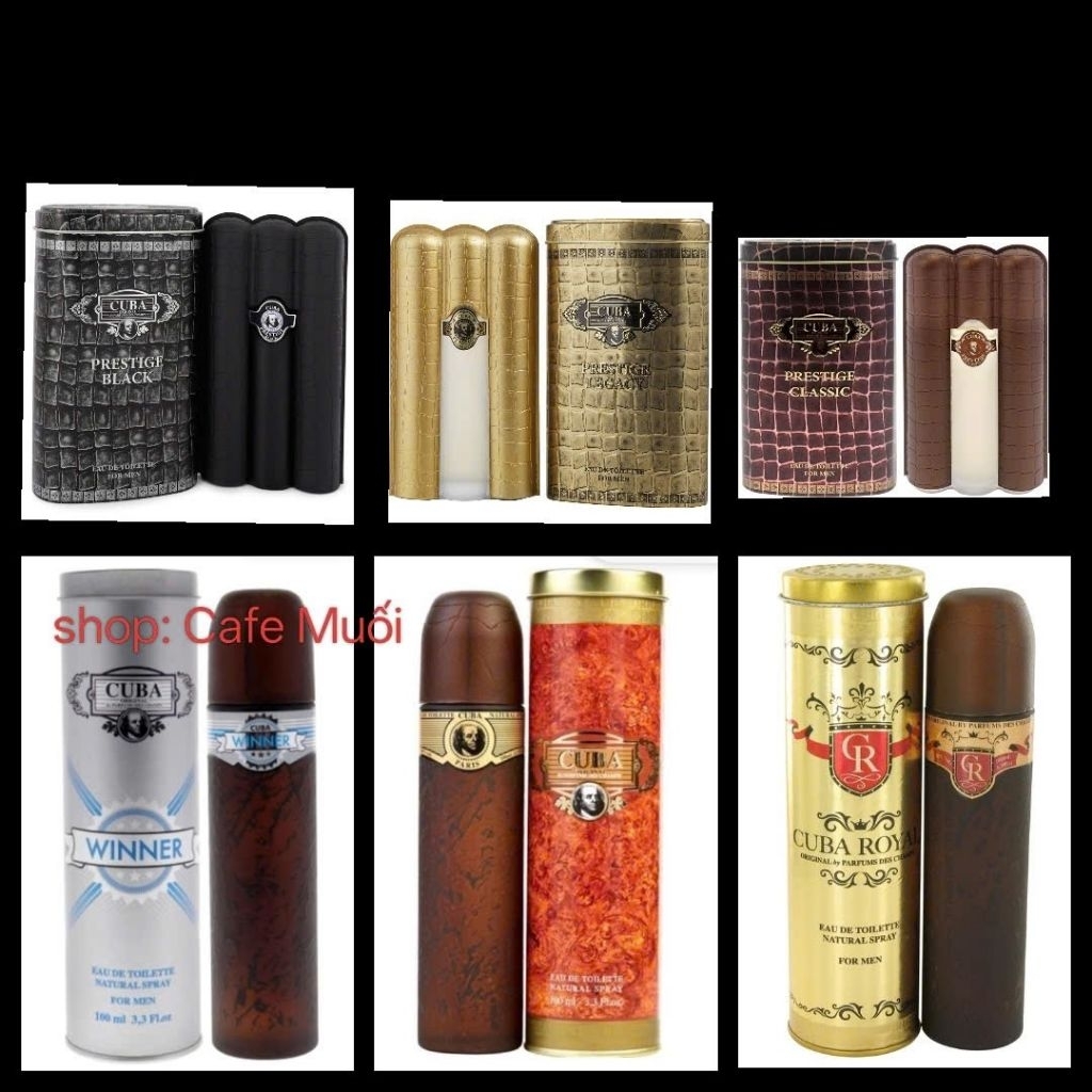 NƯỚC HOA NAM Cuba Gold EDT Natural Spray 100 ml