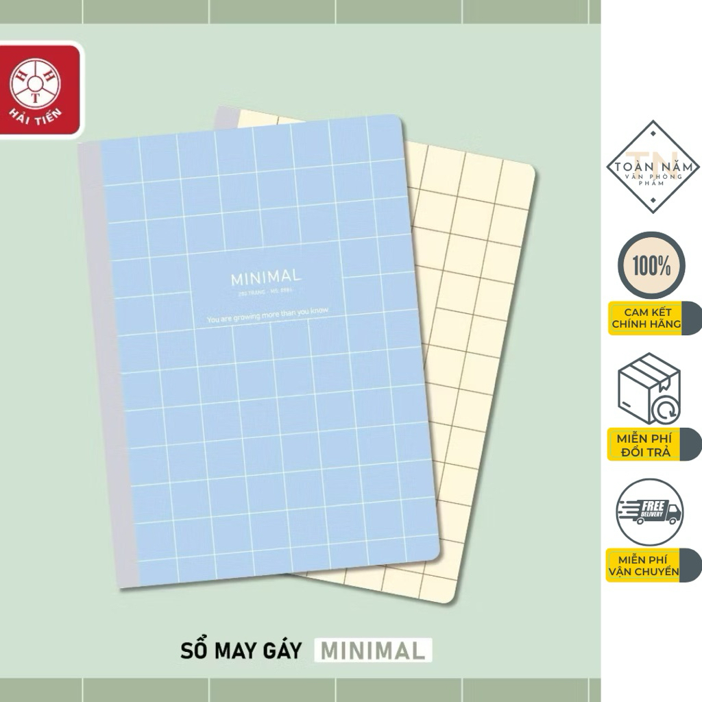 HẢI TIẾN Sổ may gáy bìa bồi cao cấp - Minimal (A4, A5, A6)
