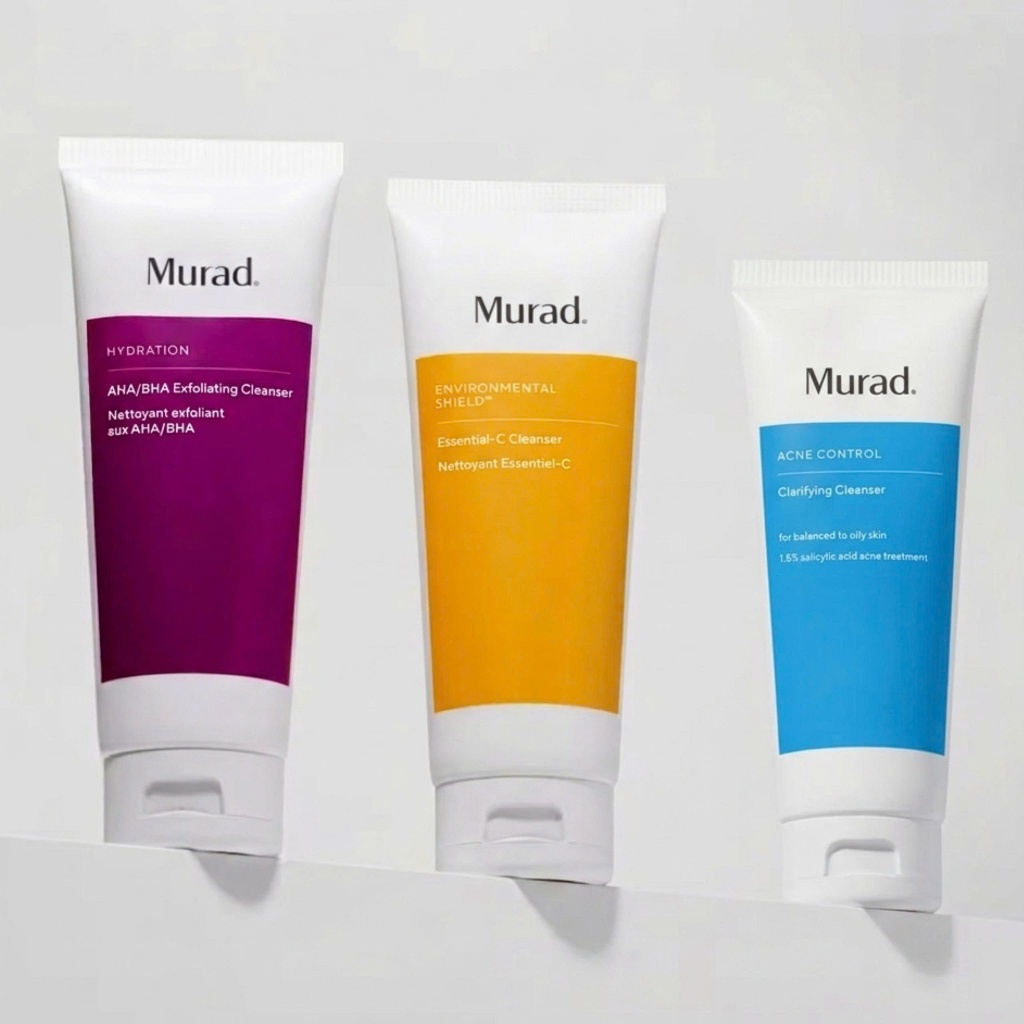 Sữa Rửa Mặt AHA/BHA Exfoliating Cleanser Murad / Essential-C Cleanser / Murad Acne Control Clarifyin