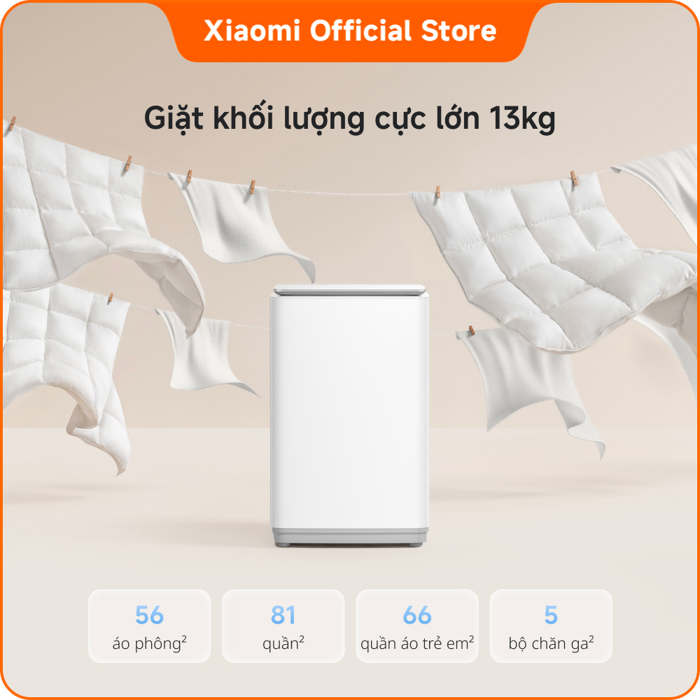 [MỚI RA MẮT] Máy giặt cửa trên Xiaomi Mijia Top Load Washer 13kg | Chương trình loại bỏ vết bẩn đặc biệt | BigBuy360 - bigbuy360.vn