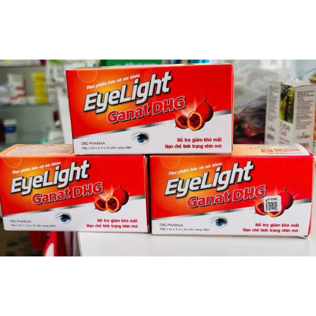 VIÊN UỐNG BỔ MẮT EYELIGHT GANAT HỘP 30 VIÊN, HỖ TRỢ GIÚP MẮT SÁNG KHOẺ