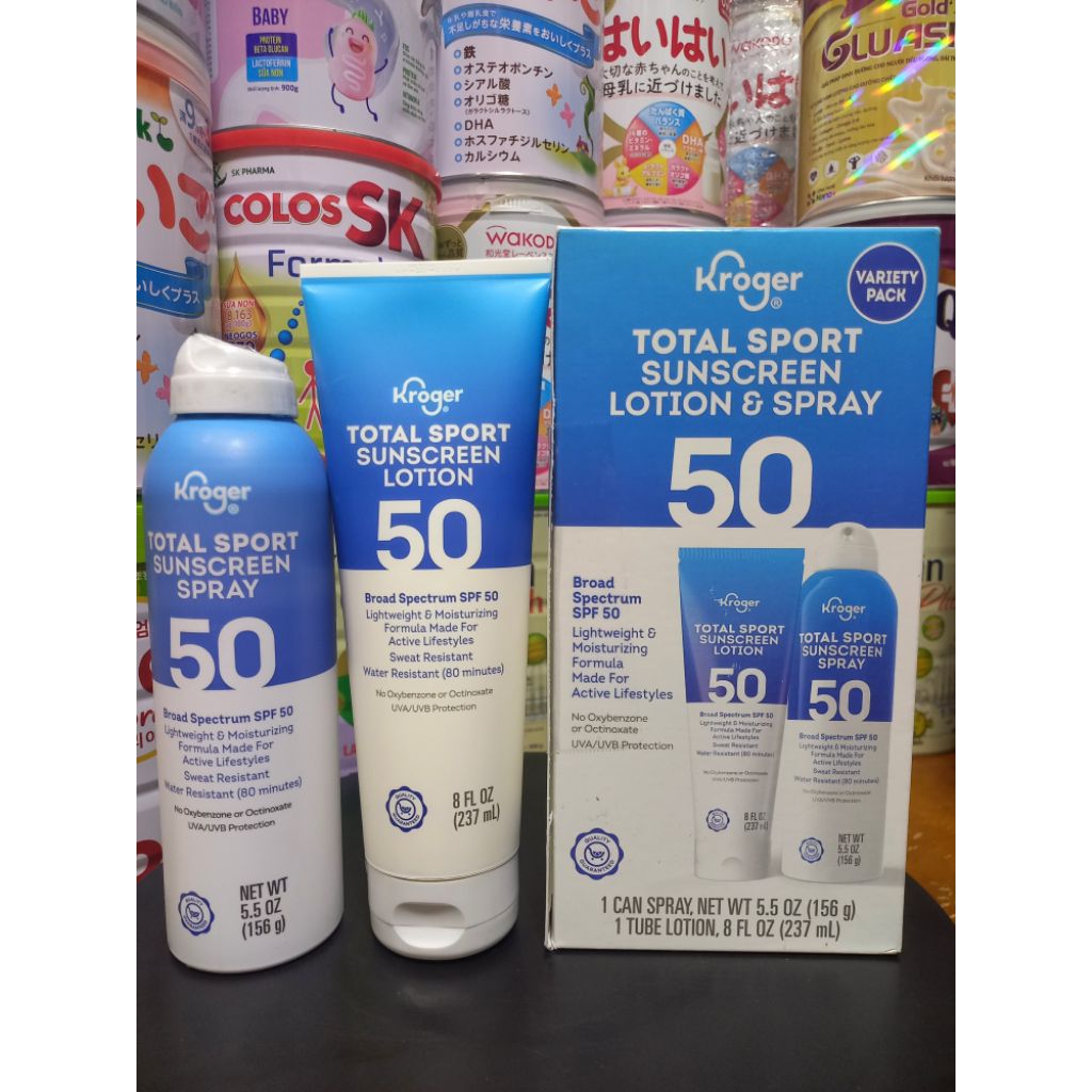 Kem chống nắng & dưỡng da Kroger Sunscreen Spf50, Date 2027-2028 (Mỹ)