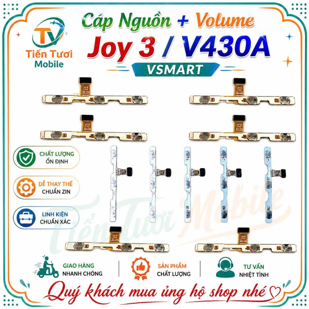 Cáp nguon + volum Vsmart Joy 3 / V430A