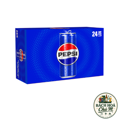 Thùng 24 LON Nước Ngọt Có Gaz Pepsi (320ml/lon)