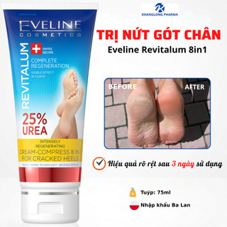 Kem Bôi Nứt Gót Chân Eveline Revitalum, Giúp Làm Mềm Gót Chân, Giảm Chai Khô Sần, Dưỡng Ẩm Tuýp 75ml
