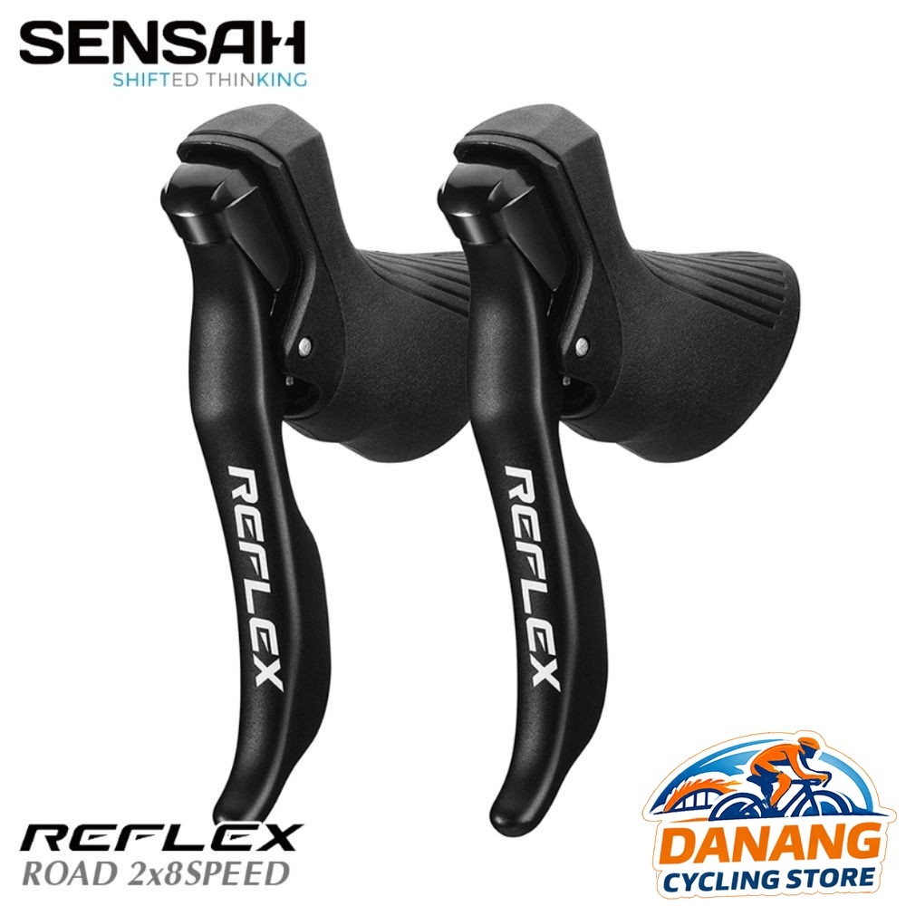 Tay Đề Lắc Xe Đạp Road SENSAH REFLEX 2x8 Tốc Độ - Chính Hãng