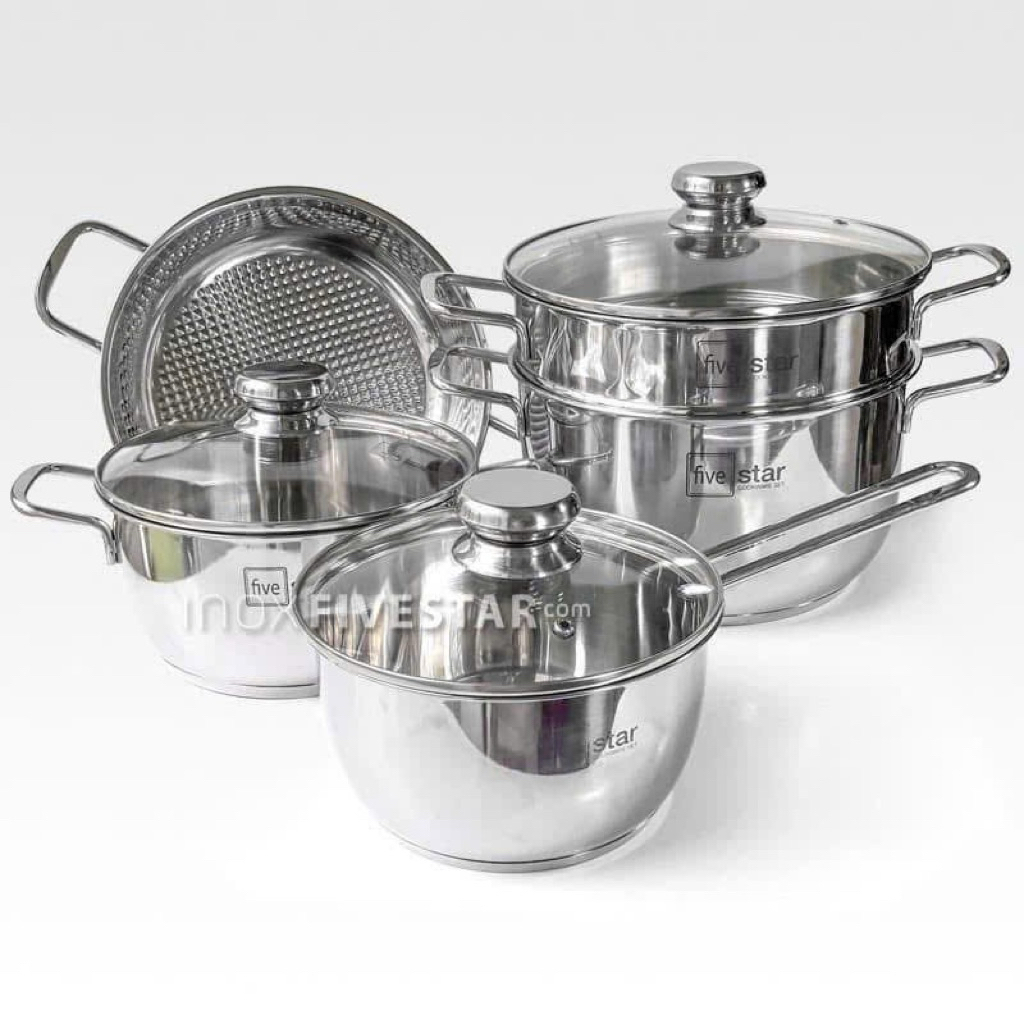 Bộ nồi chảo Fivestar 5 món hàng chính hãng