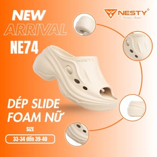[NE74] DÉP QUAI NGANG NESTY NGUYÊN KHỐI ĐẾ CAO 9cm CHO NỮ,CHẤT LIỆU EVA NHẸ, ÊM, THIẾT KẾ HỞ MŨI THOÁNG KHÍ.
