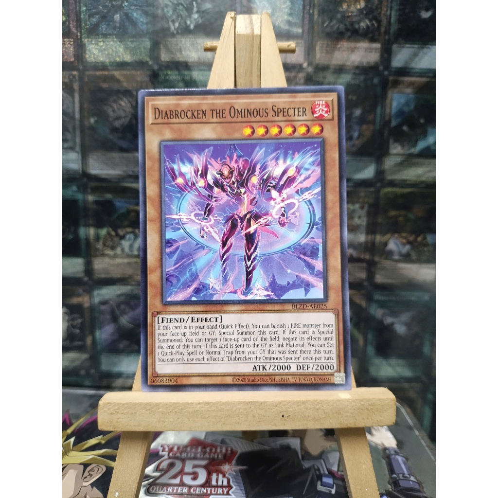 [ Đỗ Lạc 2 - Vui lòng xem mô tả ] Thẻ Bài Yugioh BLZD-AE025 Diabrocken the Ominous Specter (N)