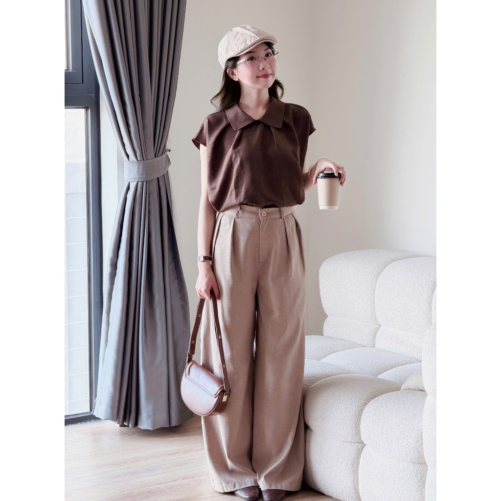 Áo sơ mi tay cánh tiên bản cổ to Miho House | BigBuy360 - bigbuy360.vn