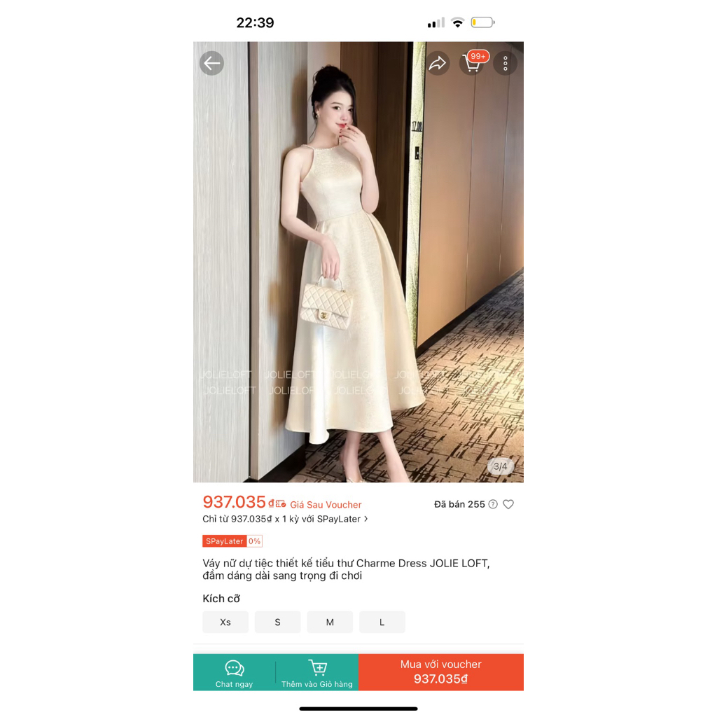 [PASS] Váy nữ dự tiệc thiết kế tiểu thư Charme Dress by JOLIE LOFT