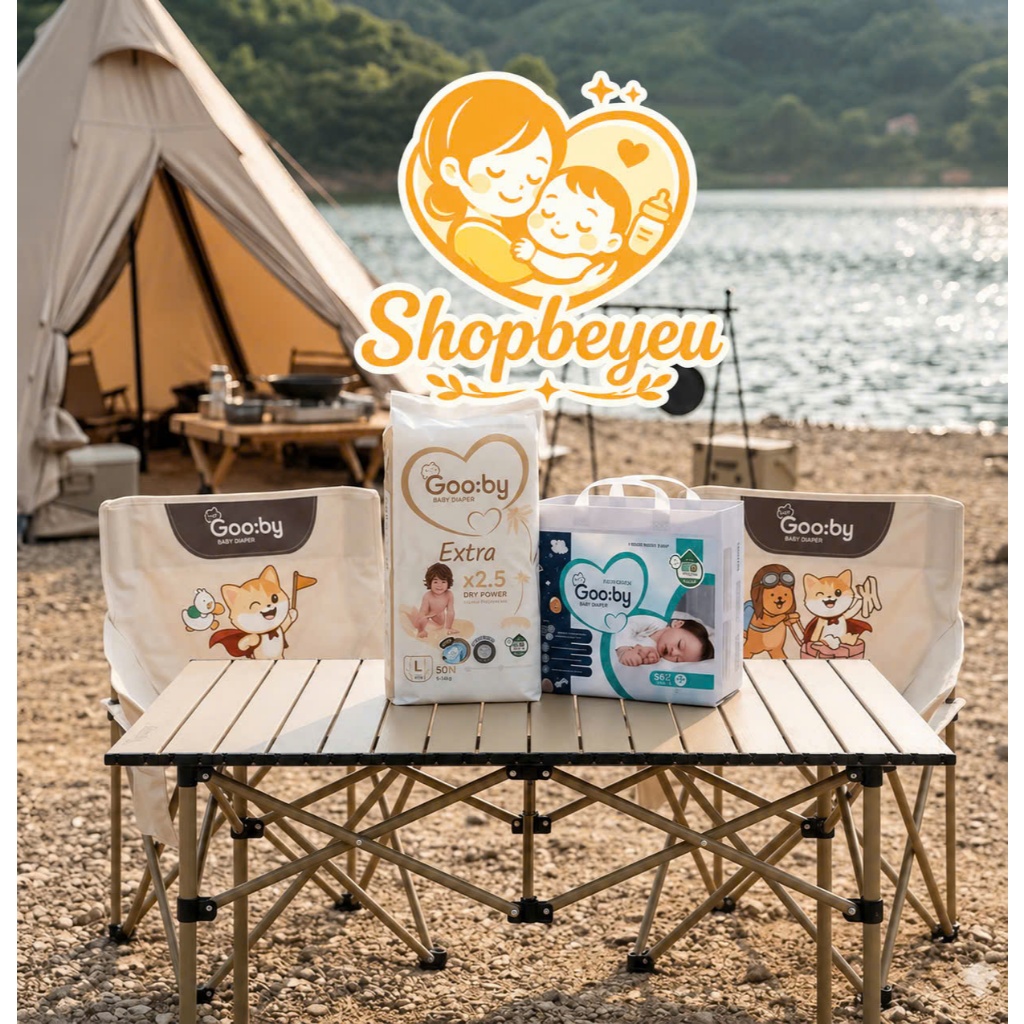 Bộ bàn Camping kèm 2 ghế gấp gọn Camping Gooby