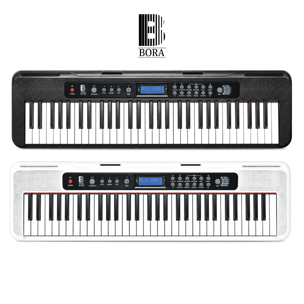 Đàn Organ điện tử, Portable Keyboard - Bora K100 - Đàn Organ dành cho người mới bắt đầu, 61 phím cảm