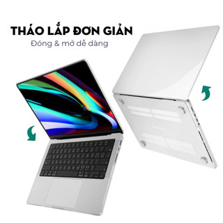 Ốp MacBook Trong Suốt Air M1 M2 M3 M4 M5 Neo, Pro 13 14 16 Inch - Case Nhựa Mềm, Chống Xước Thẩm Mỹ Cao