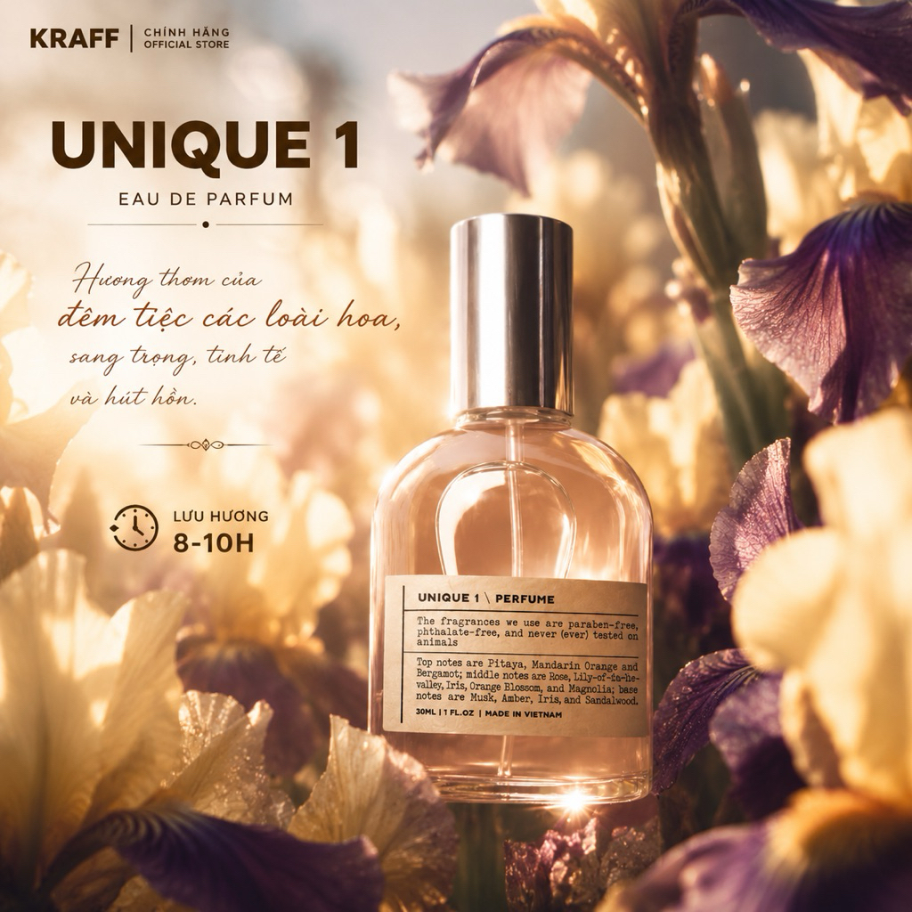 NƯỚC HOA UNIQUE 1,2,3- EDP TẬN HƯỞNG CẢM GIÁC XA HOA