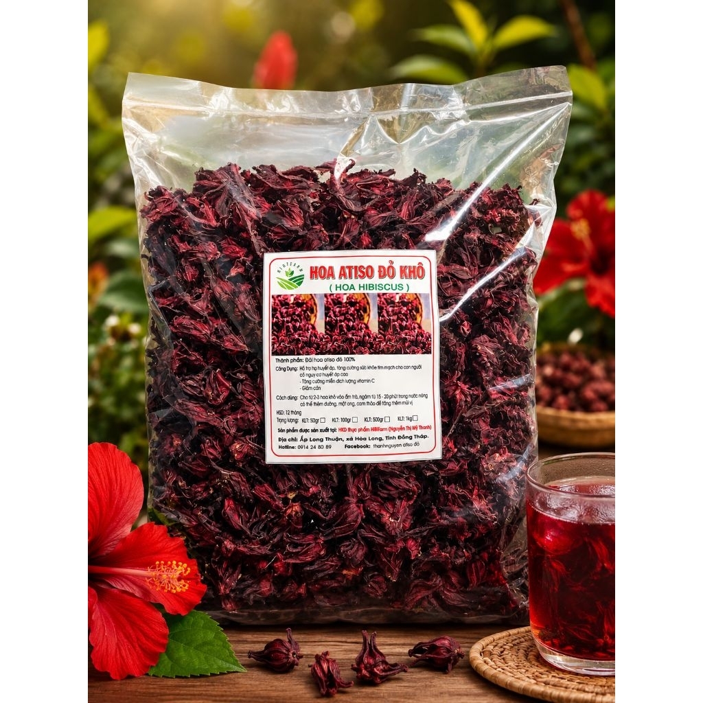 HOA ATISO ĐỎ KHÔ/TRÀ ATISO ĐỎ 1KG