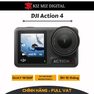 Camera hành động DJI Osmo Action 4 máy quay hành trình 4K 120fps, chế độ màu HLG, quay đêm rõ nét. bảo hành 12 tháng