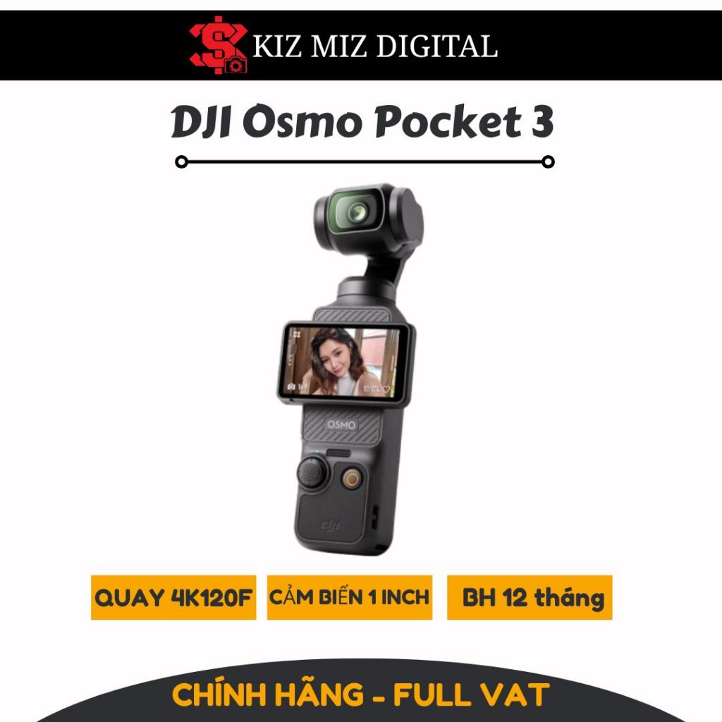 Máy quay vlog DJI Pocket 3 hàng chính hãng, bảo hành 12 tháng