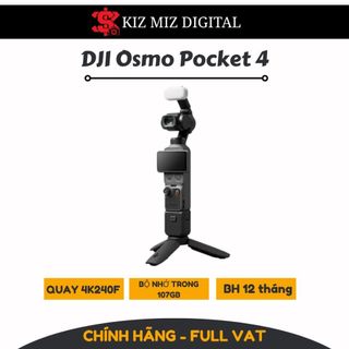 Máy quay Vlog Dji Osmo Pocket 4 chính hãng, bảo hành 12 tháng