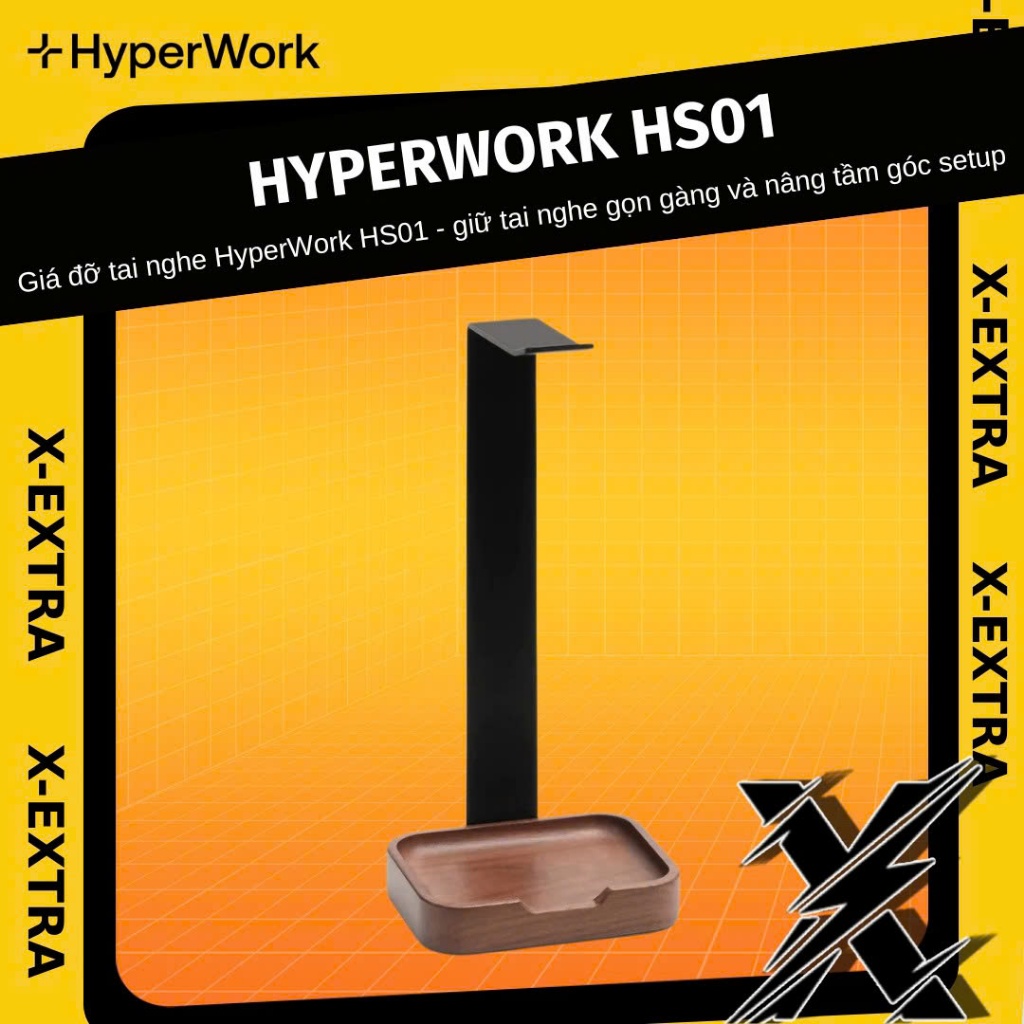 Giá đỡ tai nghe HyperWork HS01 (Hàng chính hãng)
