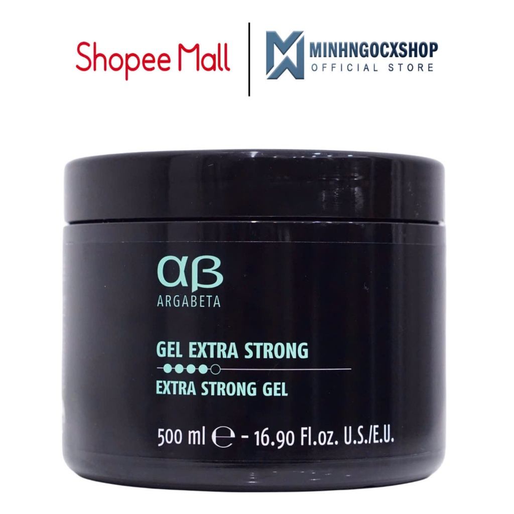 Gel tạo kiểu tóc giữ nếp siêu cứng số 12 AB ARGABETA Extra Strong Gel 500ML