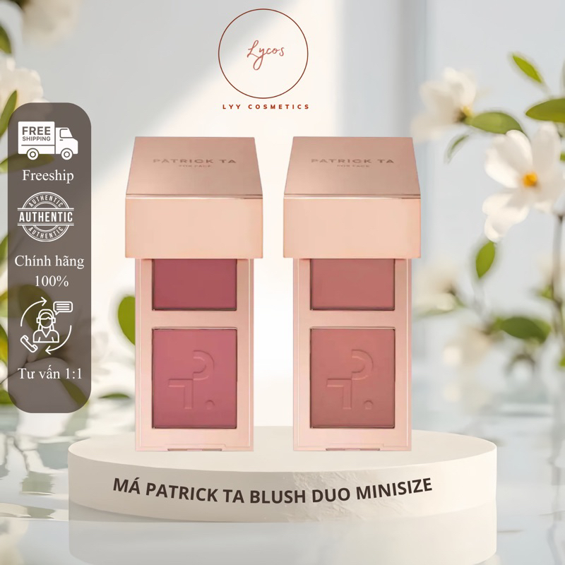 Set Má Hồng Patrick Ta Cream & Powder Duo Mini
