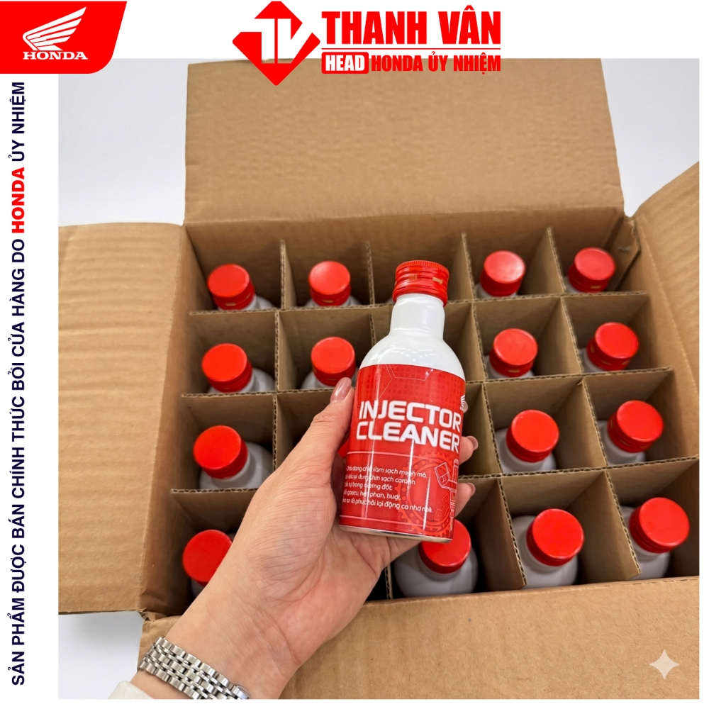 Thùng 24 Chai Dung Dịch Vệ Sinh Kim Phun Buồng Đốt Xe Máy Pro Honda Injector Cleaner Chính Hãng