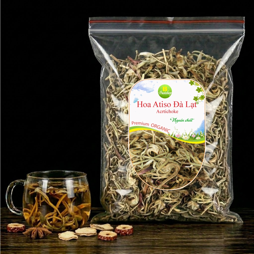 Bông Atiso Đà Lạt Sấy Khô 100g [Loại 1], Trà Atiso Khô, Pha Trà Mát Gan, Lợi Tiểu