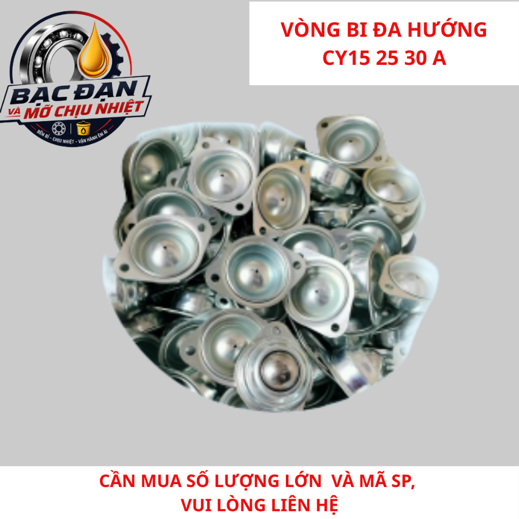 Con Lăn Bi Cầu CY15 CY25A CY30 Con Lăn Đa Hướng vòng bi Mắt Trâu, Bi Lăn Đa Hướng vòng bi Đa Hướng