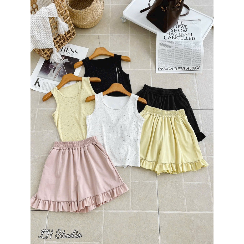 Bộ Ba Lỗ Đùi Quần Bèo Mã HT2