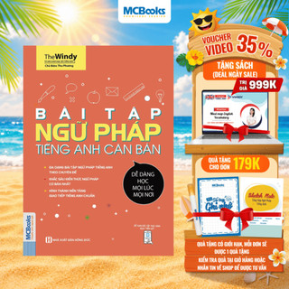 Sách - bài tập ngữ pháp tiếng anh căn bản dành cho người mới bắt đầu - học kèm app online