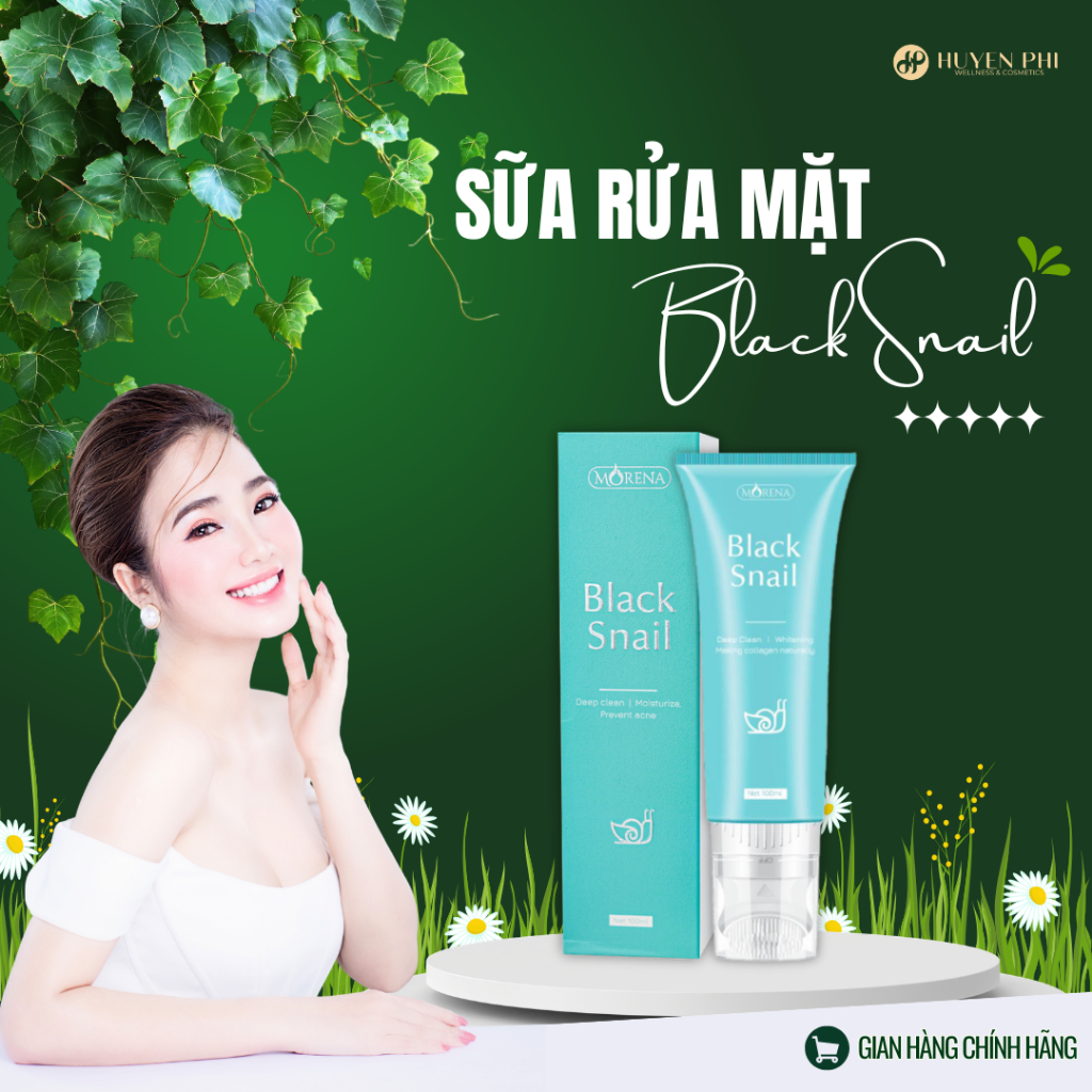 Sữa rửa mặt Black Snail Huyền Phi 100ml