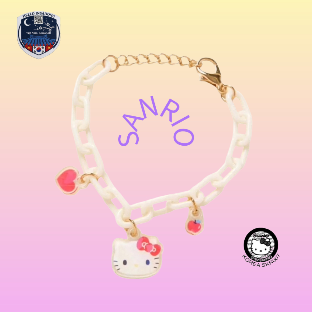 [Daiso Korea]Vòng đeo tay Hello Kitty
