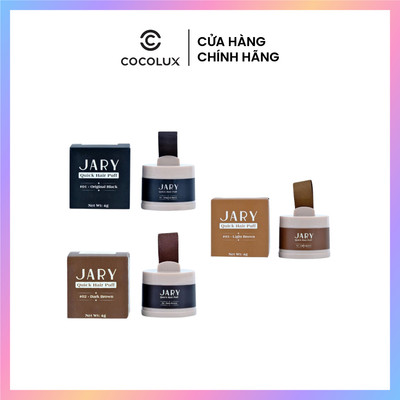 Phấn Chấm Hói Tóc Jary Màu Chuẩn Tự Nhiên Quick Hair Puff 4g - Bột mịn bám lâu