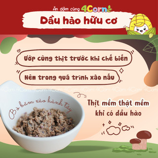 Dầu hào hữu cơ SauceCo ngọt thơm từ nấm (dầu hào chay hữu cơ) - Cho bé từ 12 tháng