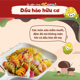 Dầu hào hữu cơ SauceCo ngọt thơm từ nấm (dầu hào chay hữu cơ) - Cho bé từ 12 tháng