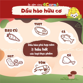 Dầu hào hữu cơ SauceCo ngọt thơm từ nấm (dầu hào chay hữu cơ) - Cho bé từ 12 tháng
