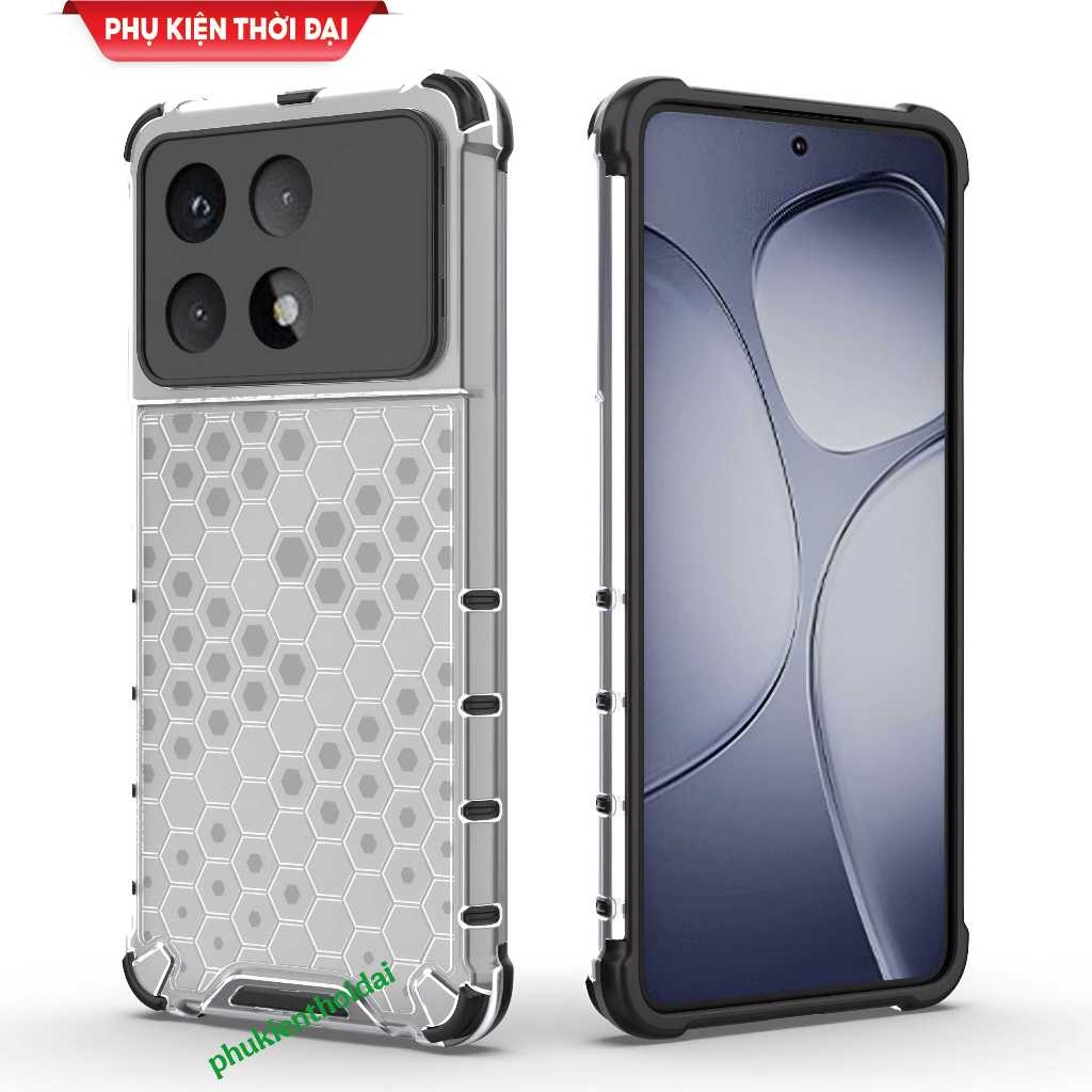 Ốp lưng Redmi K70 / K70 Pro / K70 Ultra tổ Ong vân lục lăng chống sốc