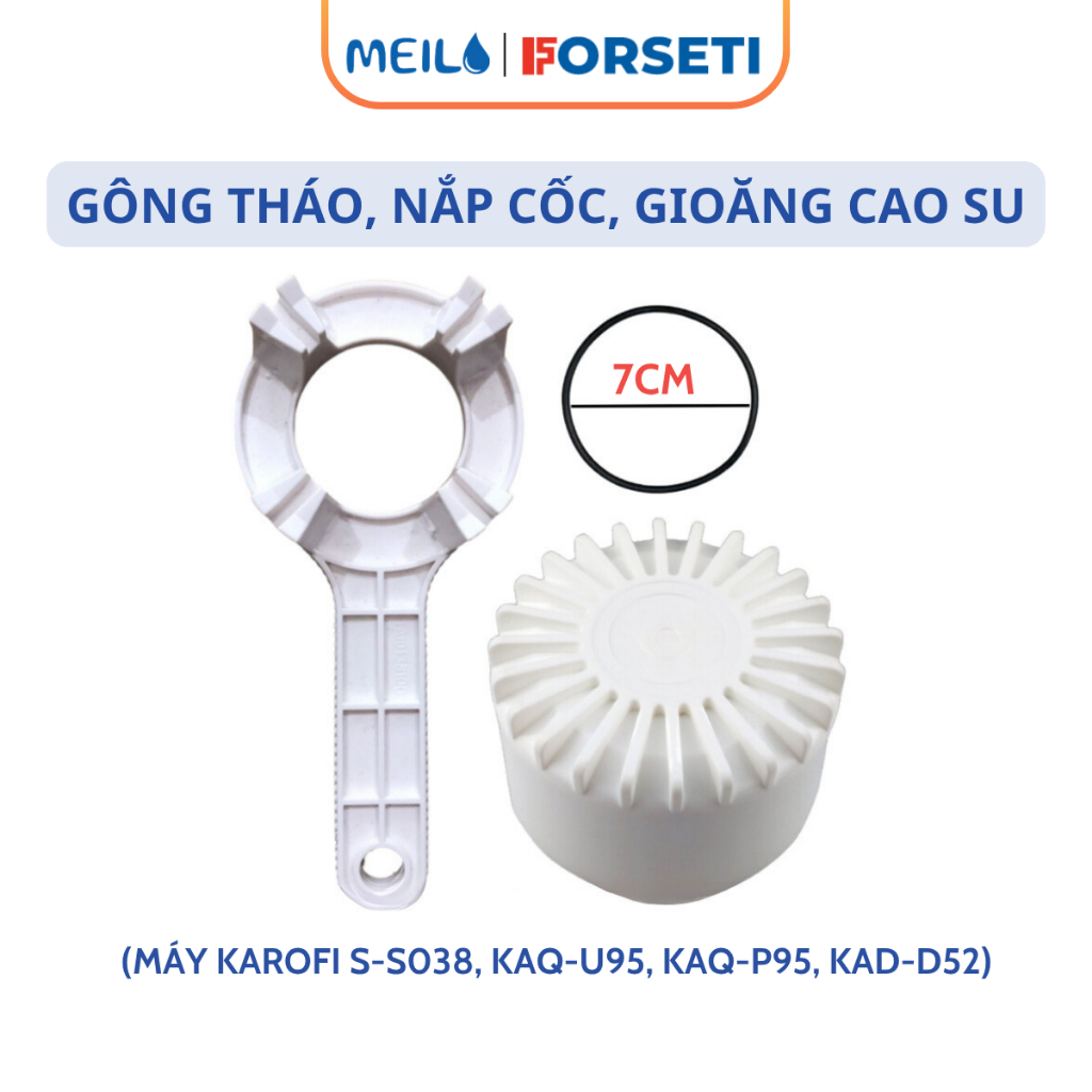 Gông Tháo, Nắp Cốc Và Gioăng Cao Su 123 Karofi (Loại Nhỏ) Dùng Cho Model S-s038, O-P1310, KAQ-U95, K
