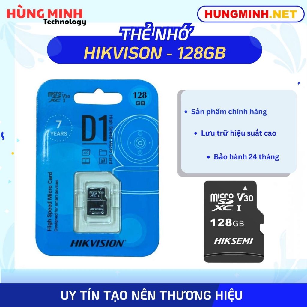 Thẻ nhớ 128GB Hikvision NEO - Chính hãng