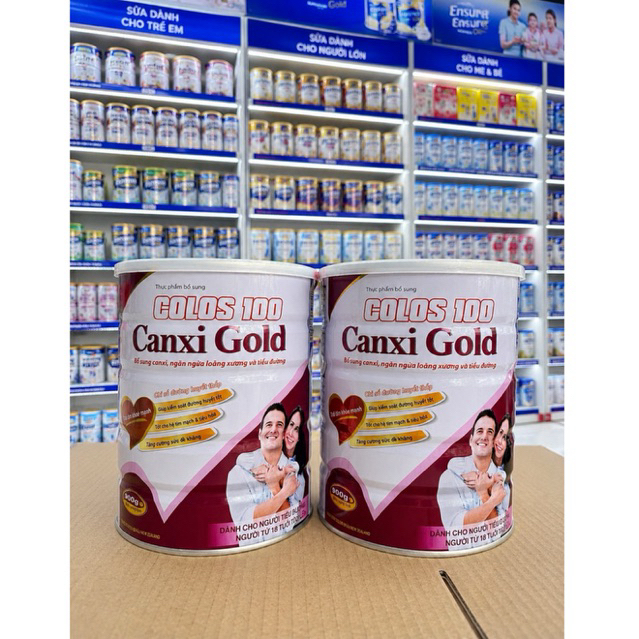 [Combo 2 Lon]Sữa cho người Tiểu đường Colos 100 lon 900g Kiểm soát đường huyết bổ sung canxi chắc xư